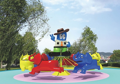 旋转乐园 大象海宝转椅